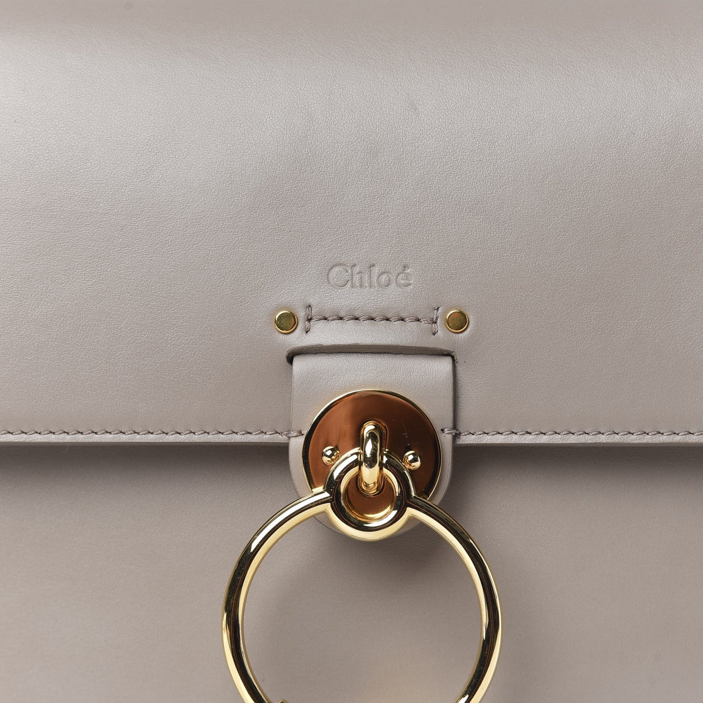 Calfskin Large Tess Bag Motty Grey