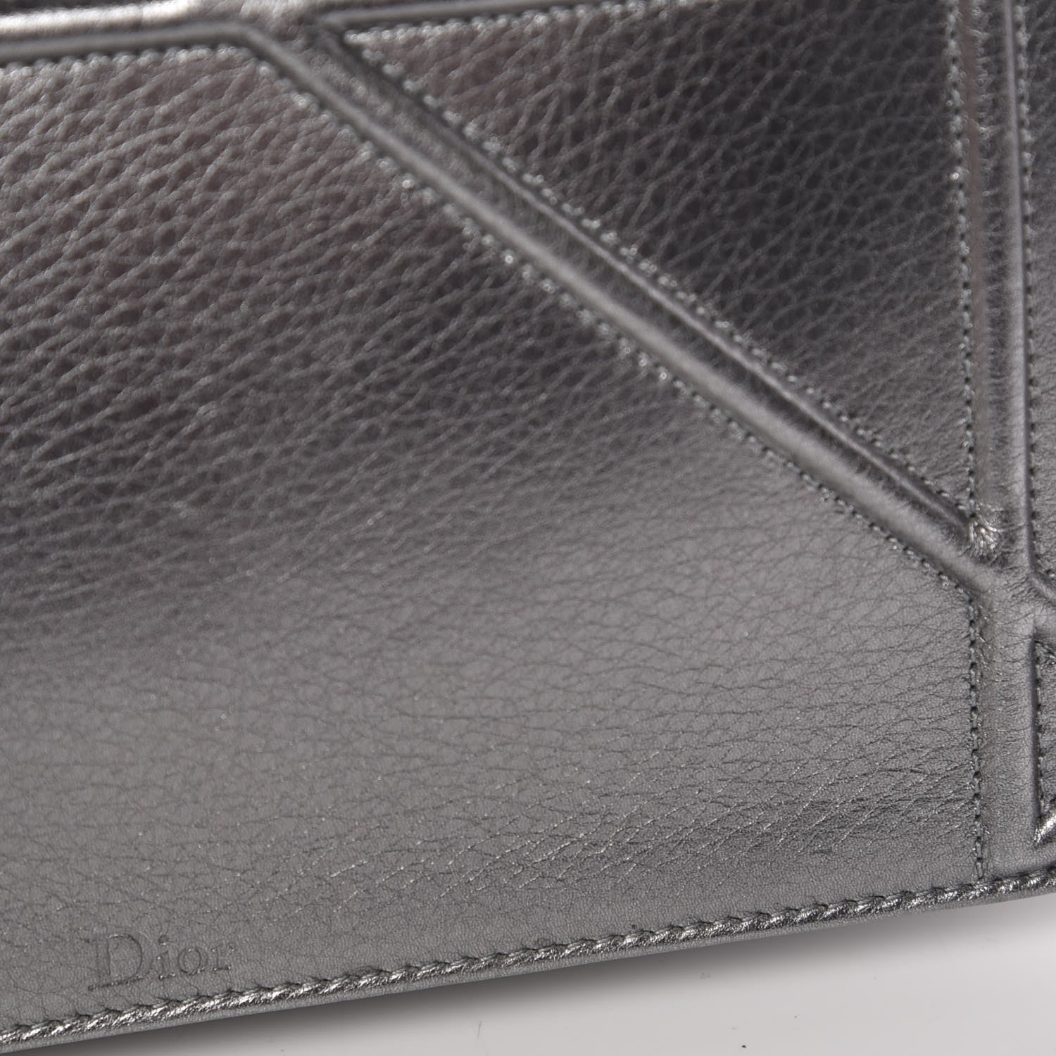 Christian Dior Metallic Grained Calfskin Medium Diorama Flap Bag Silver 13 of 13