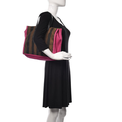 Fendi Pequin Small Shopping Tote Fuchsia 2 of 11