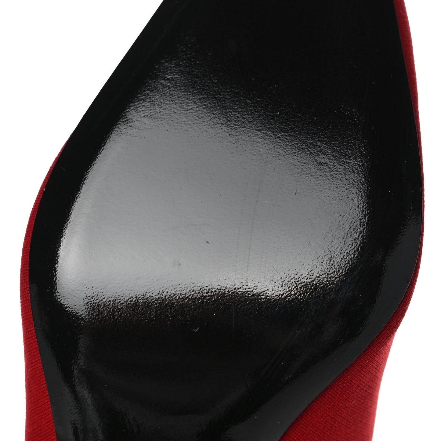 Jersey Crepe Extreme Pointed Toe Knife Booties 38 Rouge