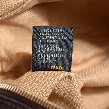 Fendi Zucca Nappa Nuvolata Vitello Tortuga Spy Bowler Tobacco Moro 7 of 10