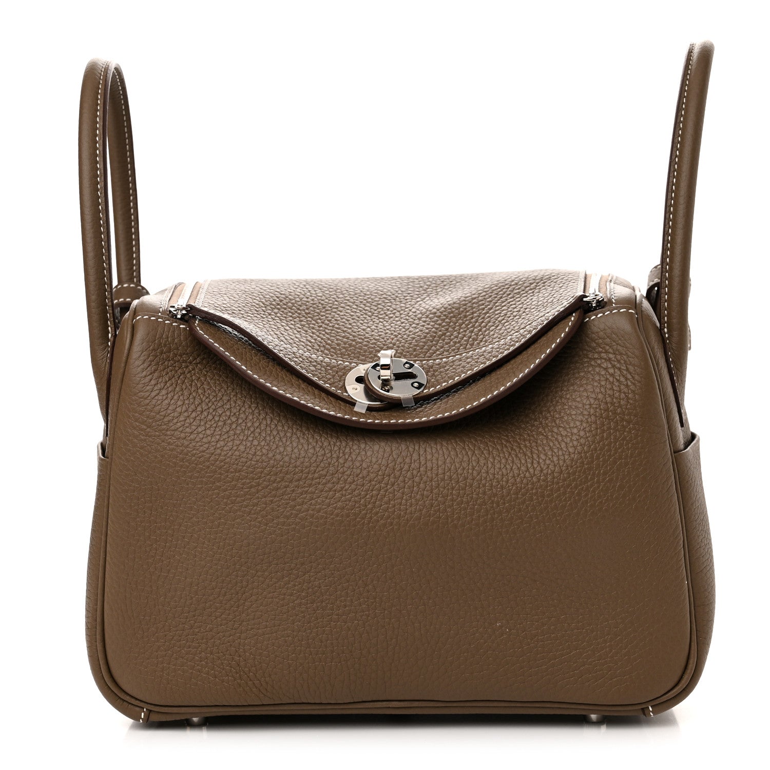 Hermes Taurillon Clemence Lindy 26 Etoupe 1 of 11