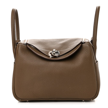 Hermes Taurillon Clemence Lindy 26 Etoupe 1 of 11