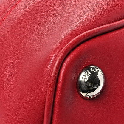 Prada Soft Calf Bucket Bag Rosso 9 of 11