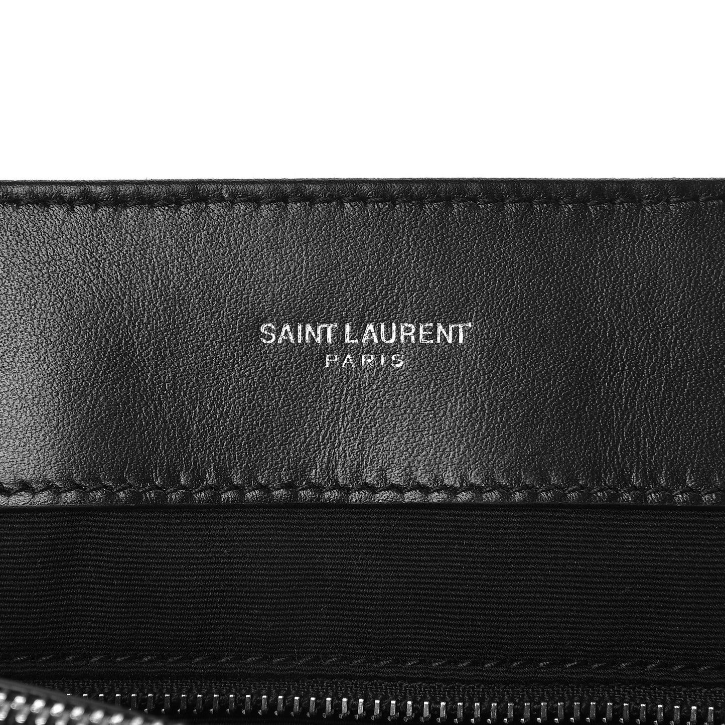 Calfskin Y Quilted Monogram Large Loulou Chain Satchel Black