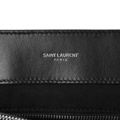 Saint Laurent Calfskin Y Quilted Monogram Large Loulou Chain Satchel Black 7 of 9