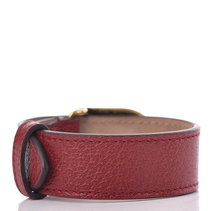 Gucci Calfskin Marmont Double G Bracelet Red 3 of 6