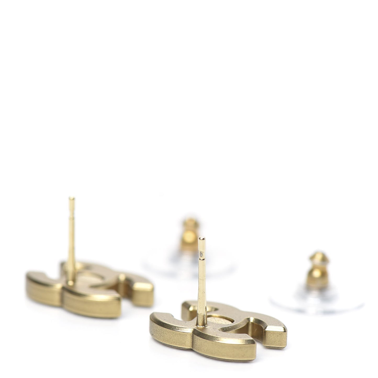 Crystal CC Earrings Gold