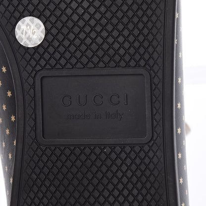 Gucci X SEGA Calfskin GUCCY Stars Mens Falacer Sneakers 7.5 Black 6 of 9