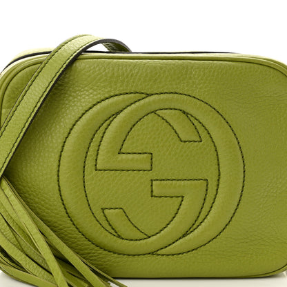 Gucci Pebbled Calfskin Small Soho Disco Bag Green 8 of 10
