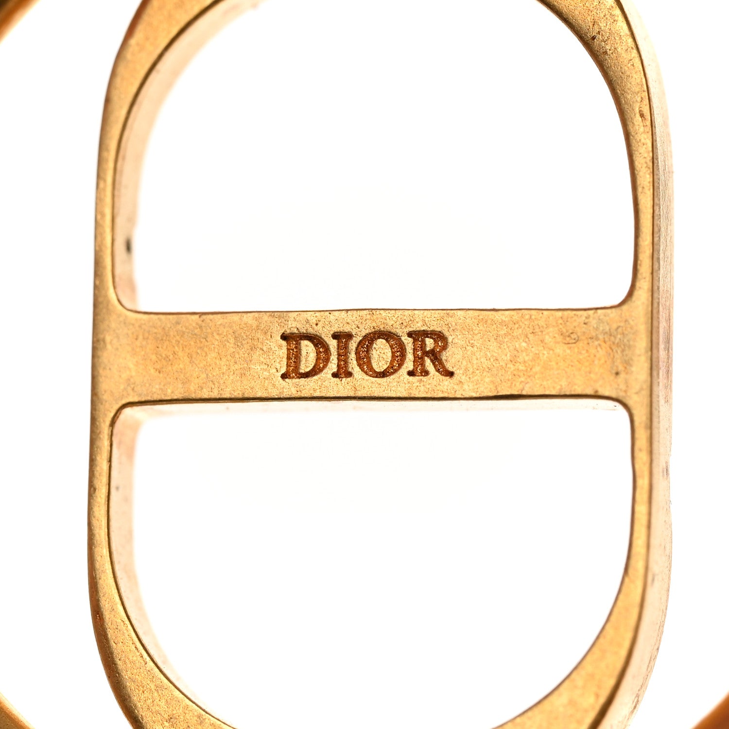 Christian Dior Metal CD Logo Barrette Gold 3 of 3