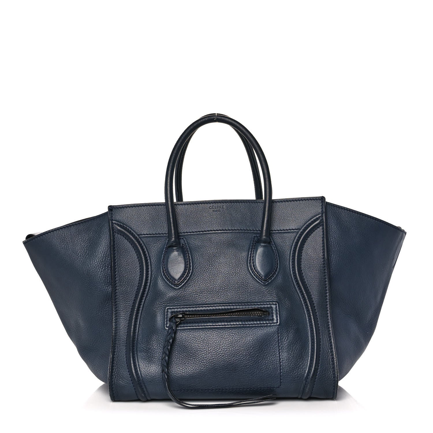 Celine Grained Calfskin Medium Phantom Luggage Indigo 1 of 18