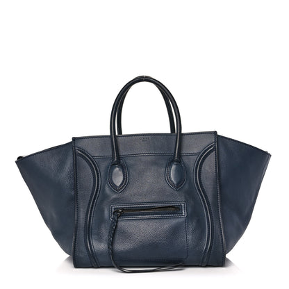 Celine Grained Calfskin Medium Phantom Luggage Indigo 1 of 18