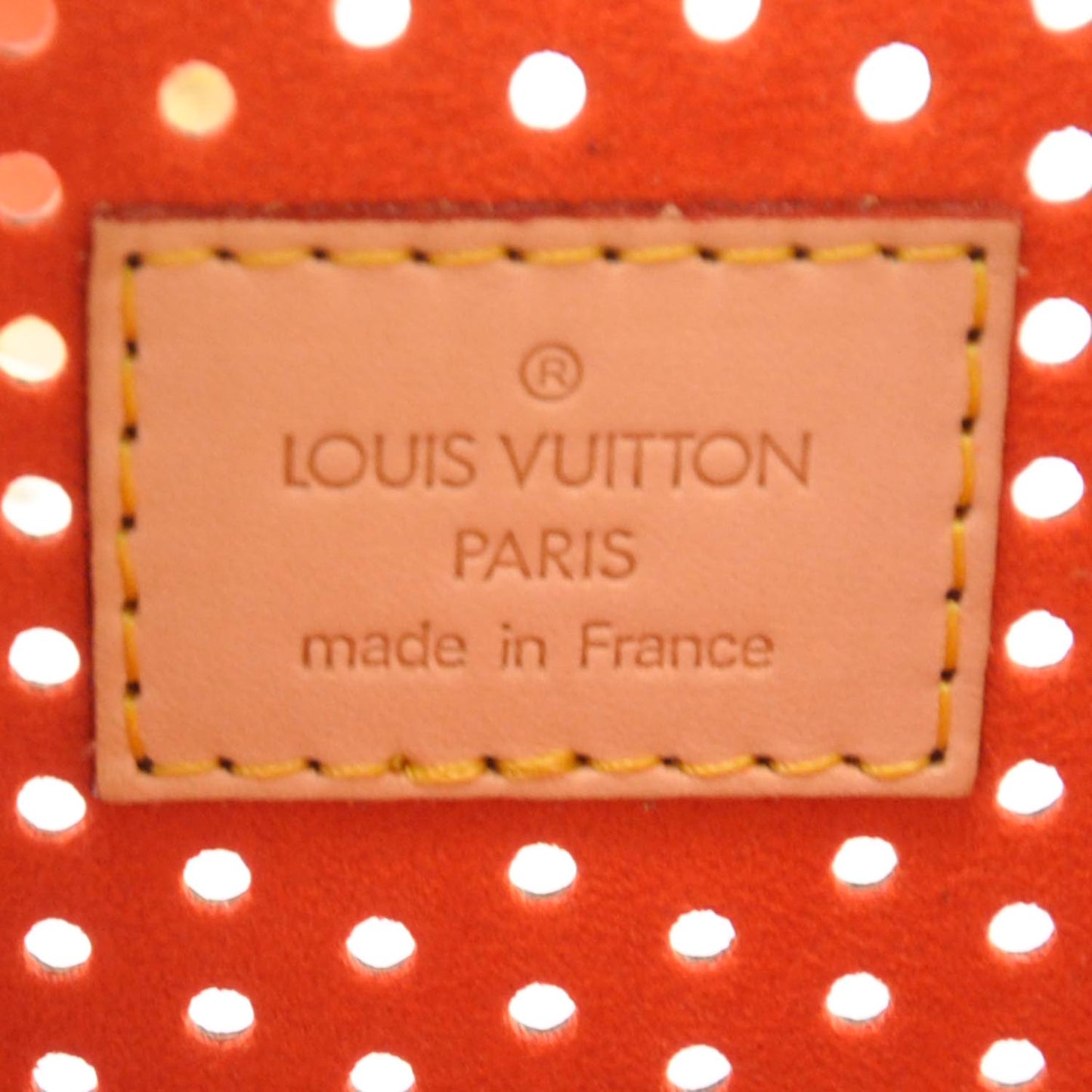 Monogram Perforated Demi-Lune Orange