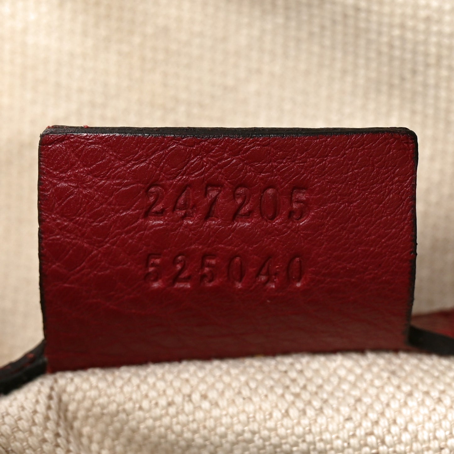 Monogram Cellarius Calfskin Vintage Web Medium Boston Beige Ebony Soft Burgundy Peonia Flower