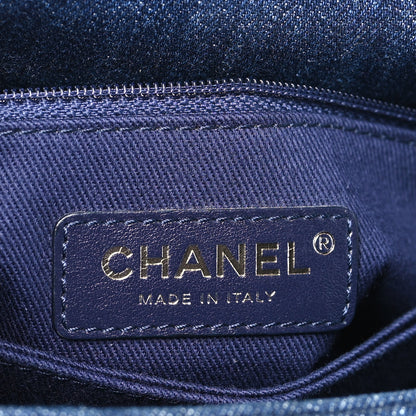 Chanel Denim Quilted Mini Coco Handle Flap Blue 6 of 9
