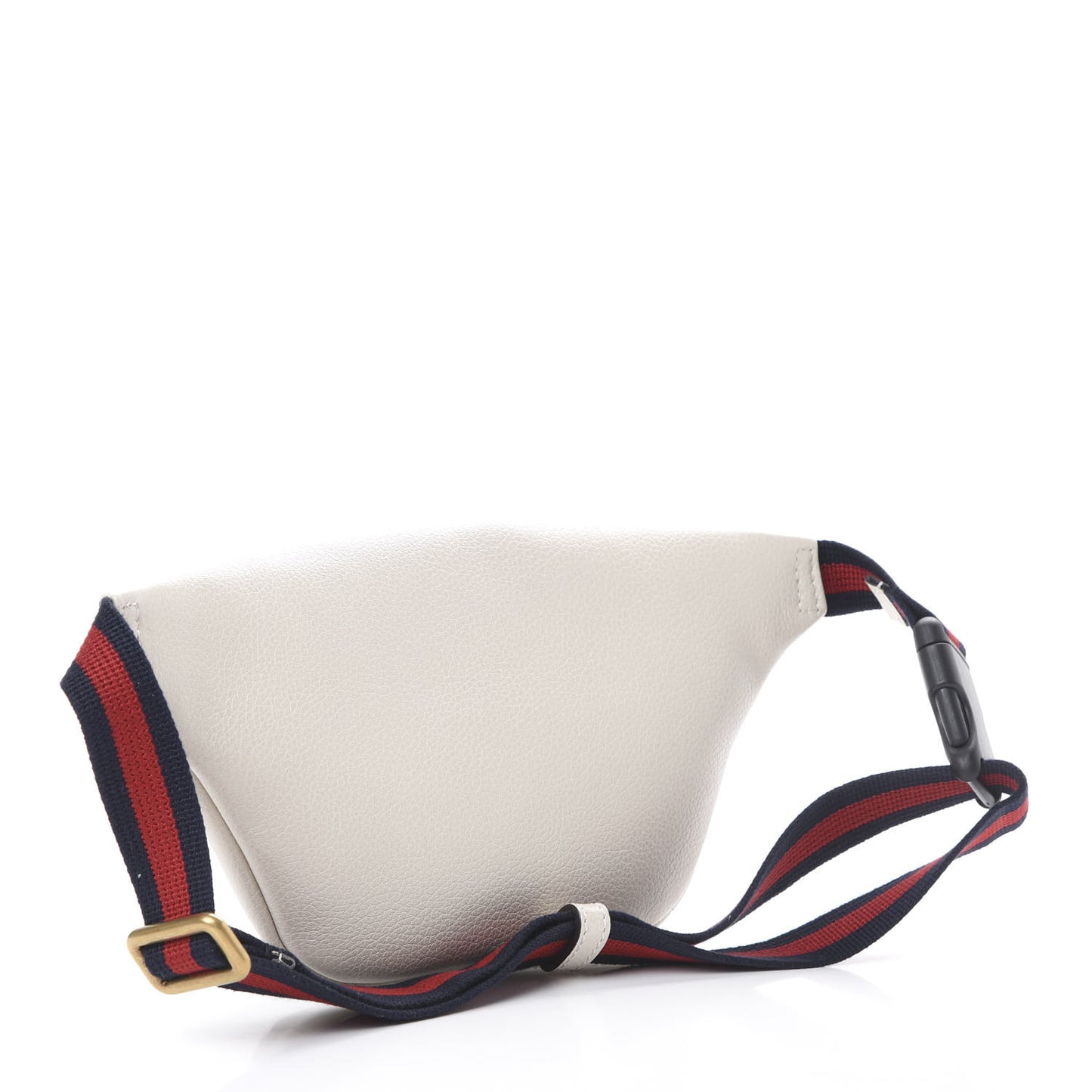 Grained Calfskin Small Logo Belt Bag White