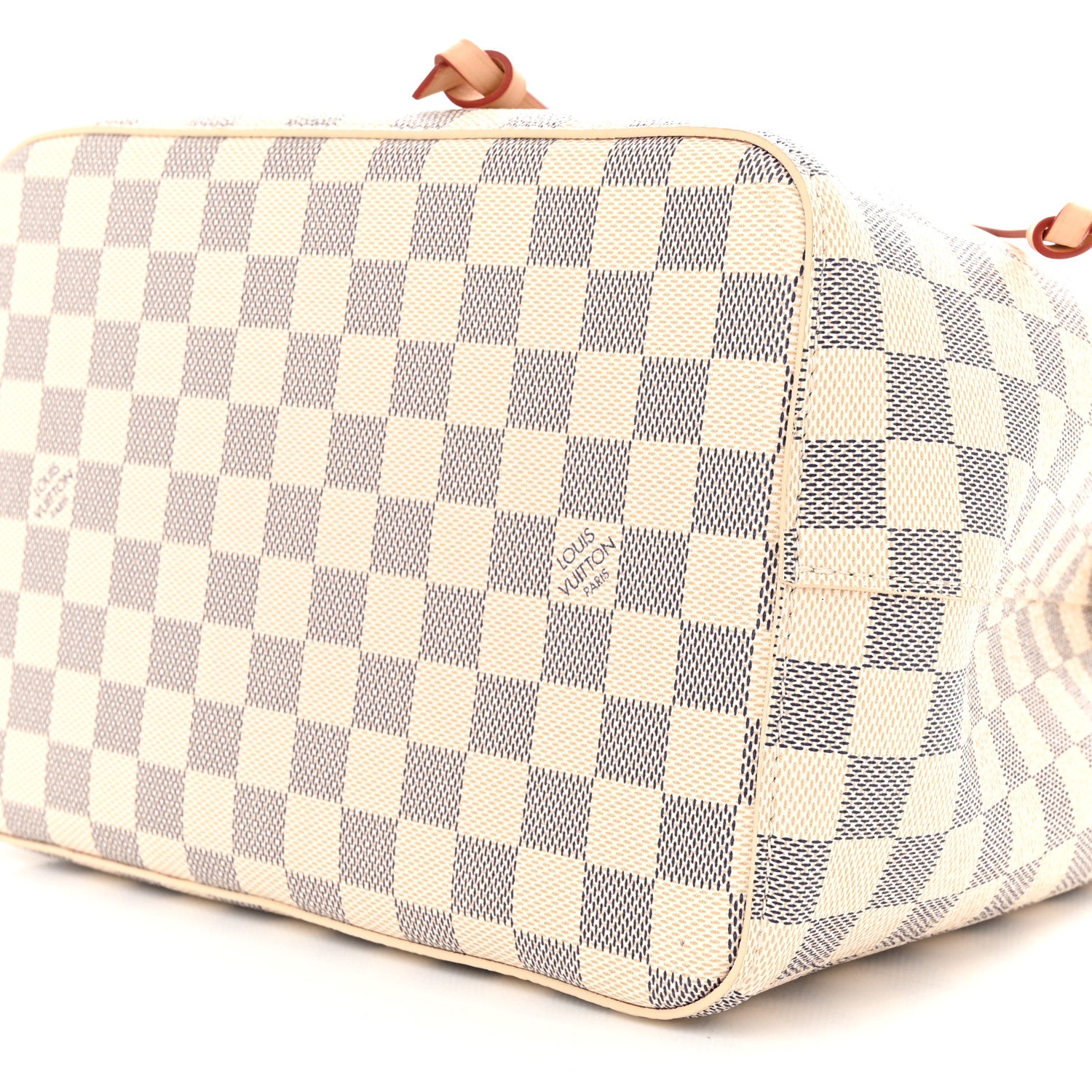 Louis Vuitton Damier Azur Braided Neonoe MM Peach Cream 10 of 10