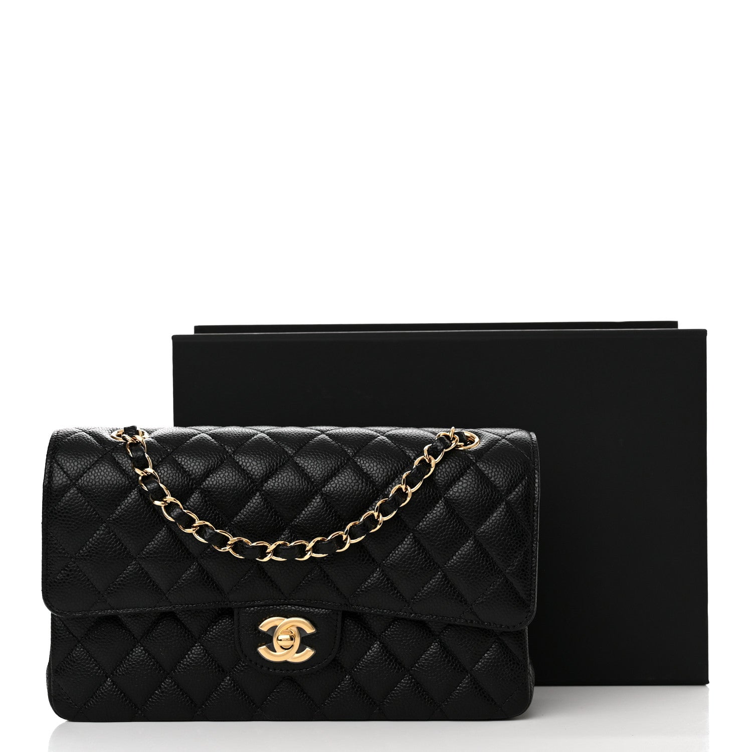 Chanel Caviar Quilted Medium Double Flap Black 11 of 11
