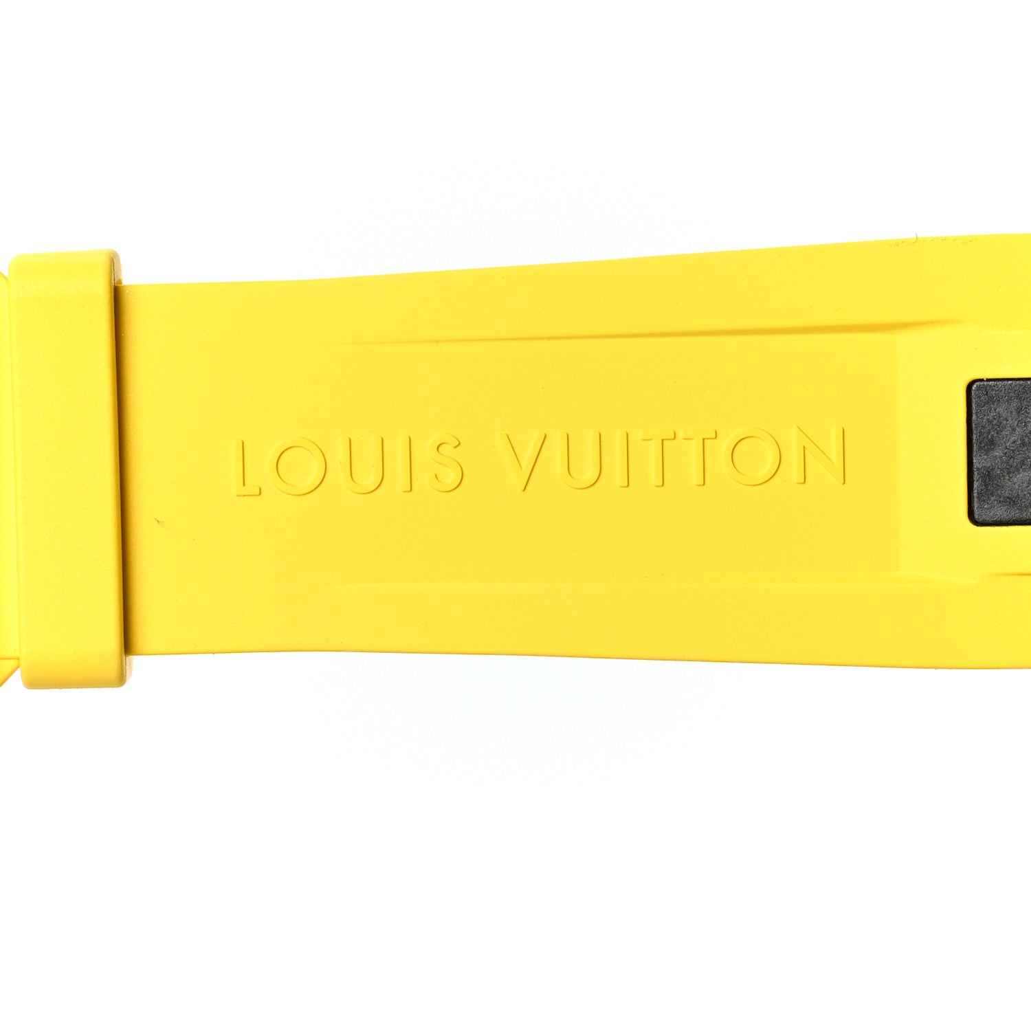 Louis Vuitton Rubber Monogram Tambour Watch Strap M Jaune 3 of 4