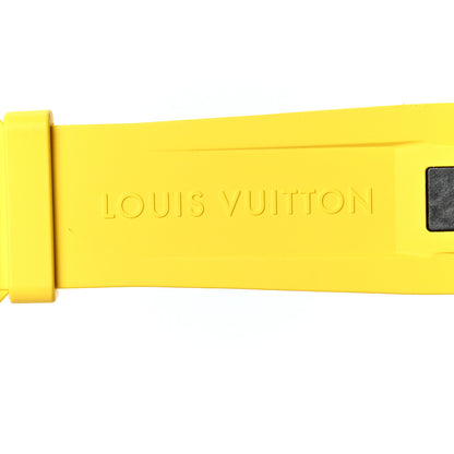 Louis Vuitton Rubber Monogram Tambour Watch Strap M Jaune 3 of 4
