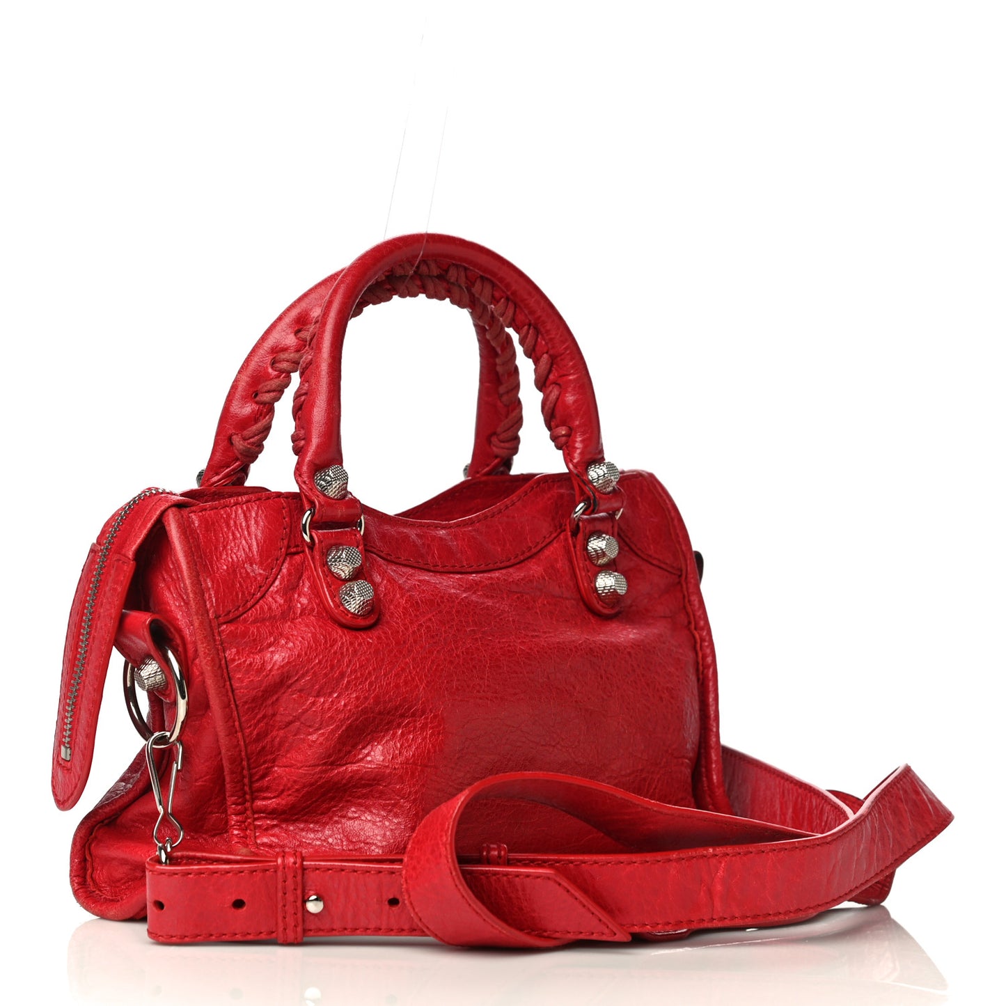 Agneau Giant 12 Silver Hardware Mini City Rouge Cardinal