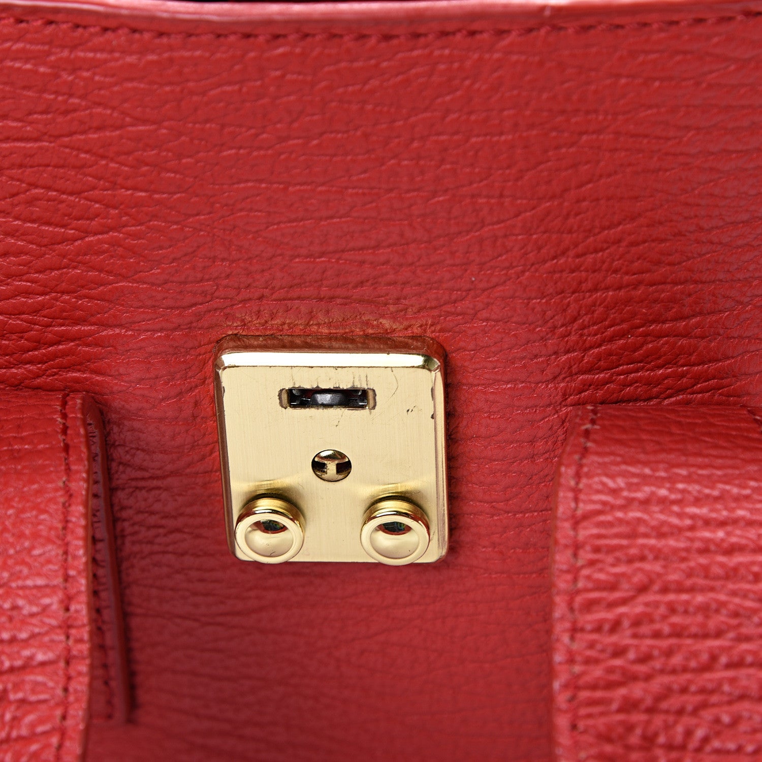 3.1 Phillip Lim 3.1 Textured Calfskin Mini Pashli Satchel Red 12 of 12