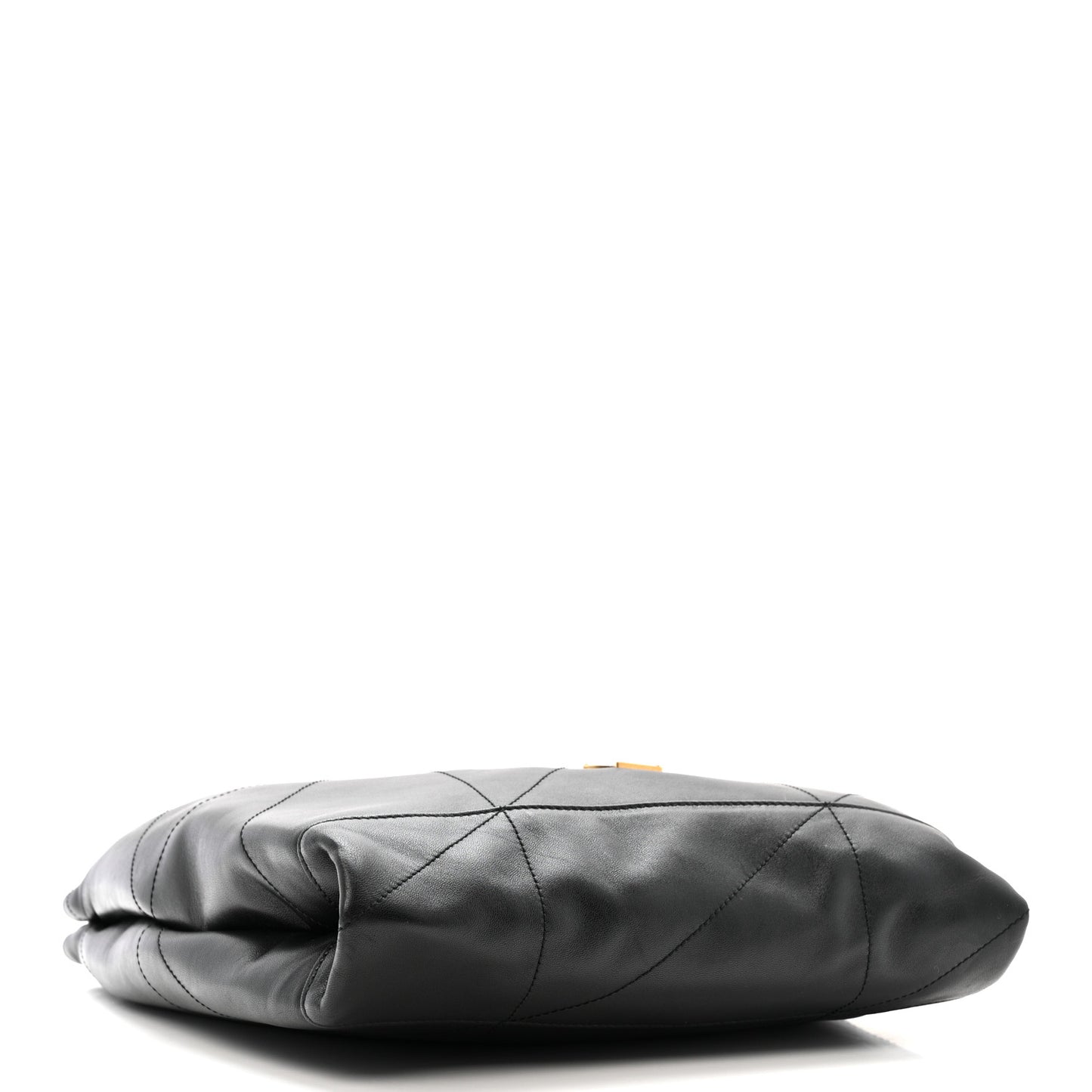 Lambskin Matelasse Monogram Medium Jamie 4.3 Pochon Black