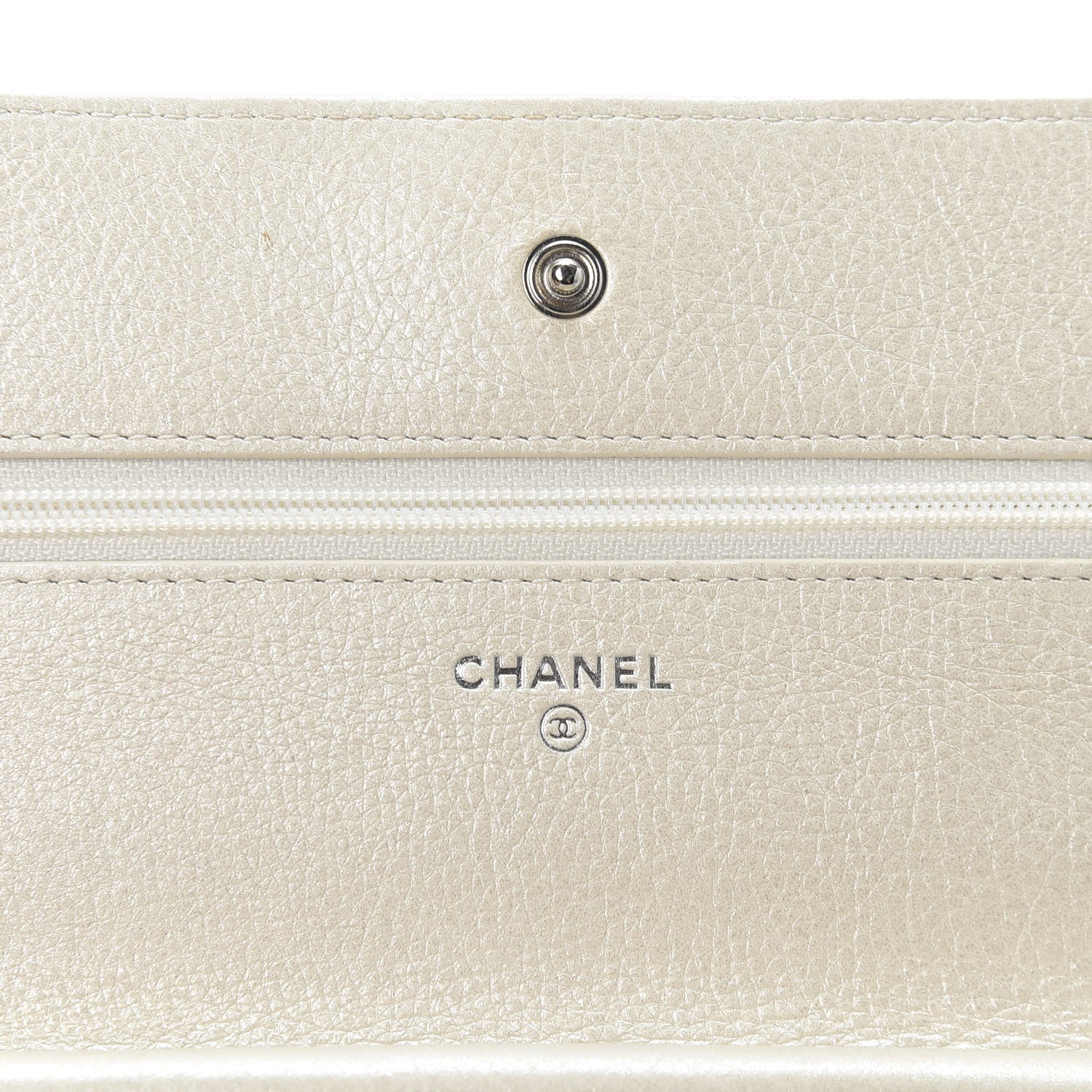 Chanel Metallic Calfskin Lucky Charms Casino 2.55 Reissue Wallet On Chain WOC Ivory 7 of 11