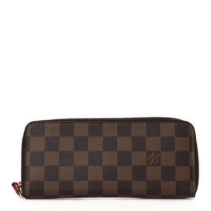 Louis Vuitton Damier Ebene Clemence Wallet Cherry 1 of 7