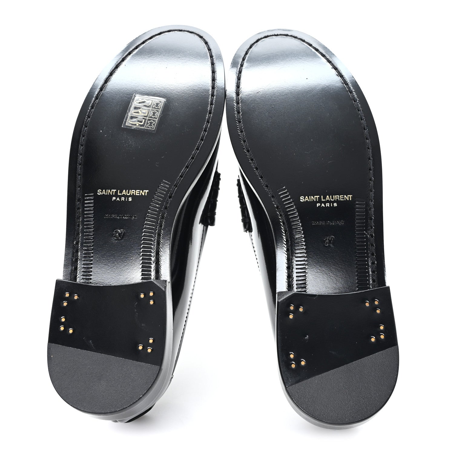 Saint Laurent Magnum Lux Calfskin Le Loafer 15 Moccasins 37 Black 6 of 10