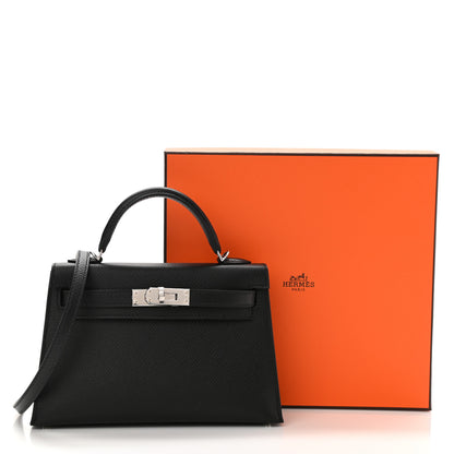 Hermes Epsom Mini Kelly Sellier 20 Black 11 of 11