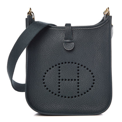 Hermes Taurillon Clemence Evelyne TPM Vert Cypress 1 of 9