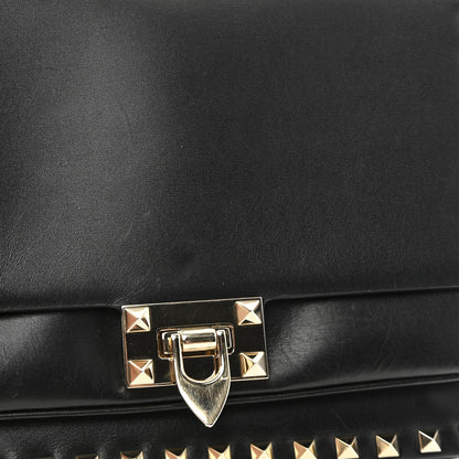 Valentino Garavani Vitello Rockstud Top Handle Shoulder Bag Black 10 of 10