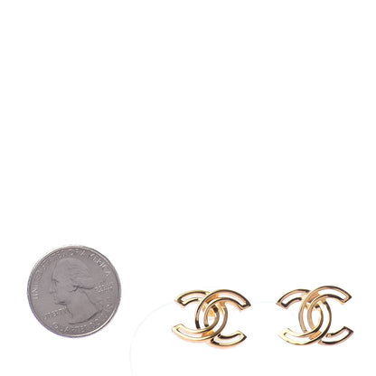 Chanel Metal Obazine CC Earrings Gold 2 of 4