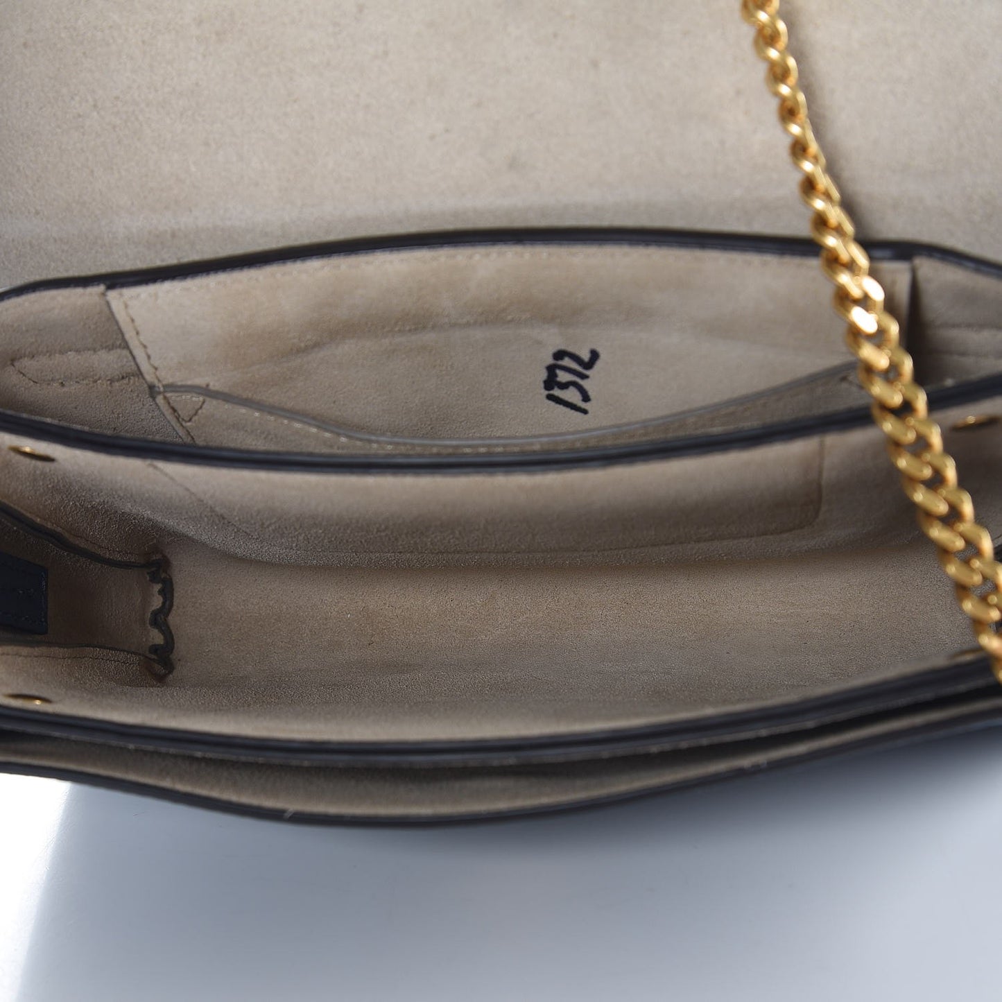 Goatskin Small Faye Shoulder Bag Denim Blue