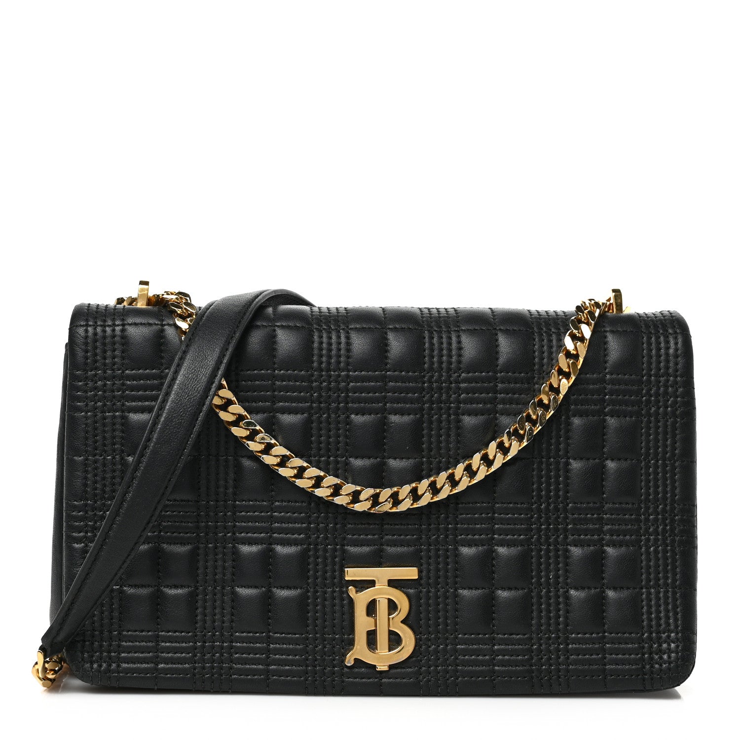 Burberry Lambskin Quilted Lola Bag Black 1 of 8