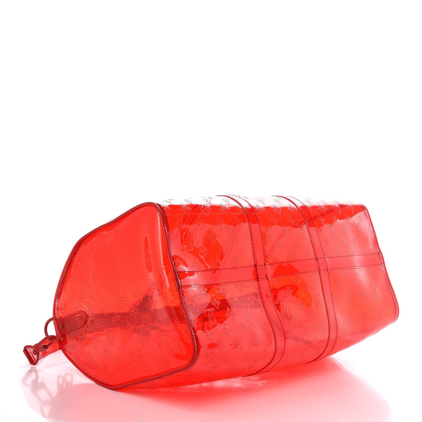 PVC Monogram Keepall Bandouliere 50 Grenadine Red