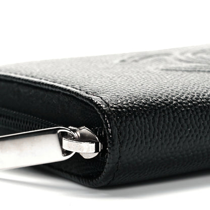 Chanel Caviar Timeless CC Zip Around Coin Purse Black 8 of 10