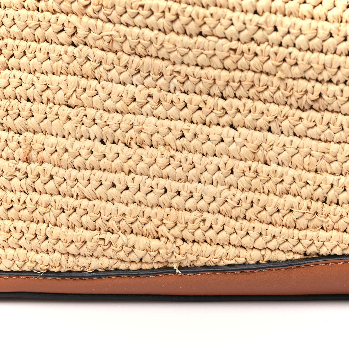 Calfskin Raffia Paula's Ibiza Medium Puzzle Bag Blue Tan