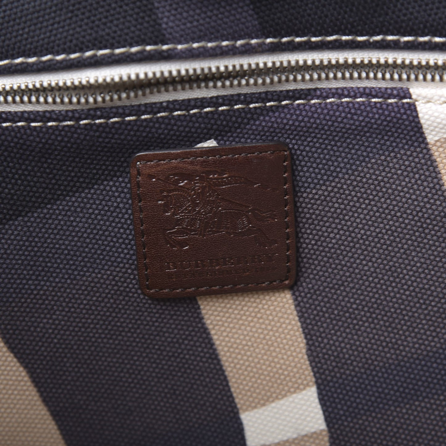 Canvas Check Bucket Bag Multicolor