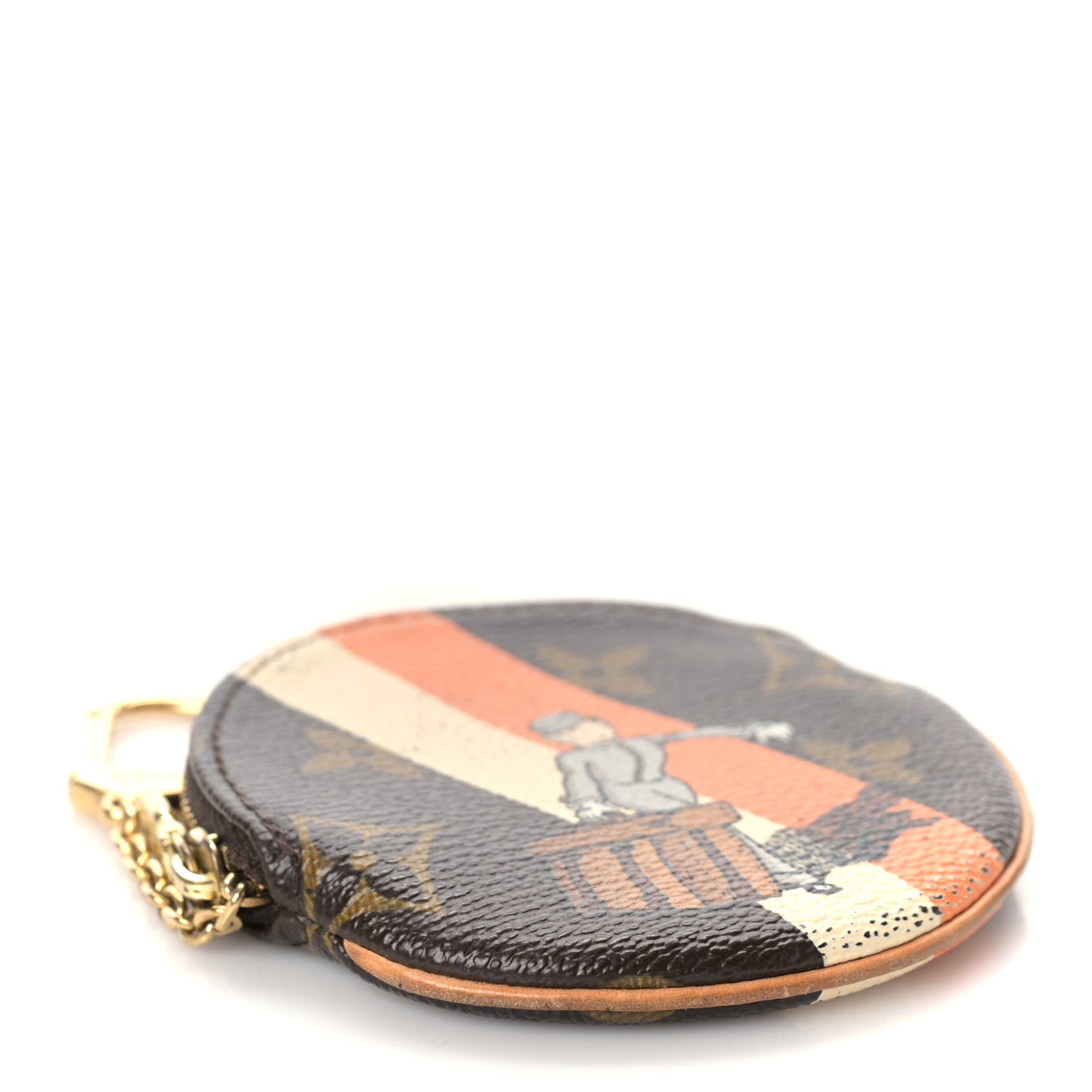 Louis Vuitton Monogram Groom Round Coin Purse 4 of 14