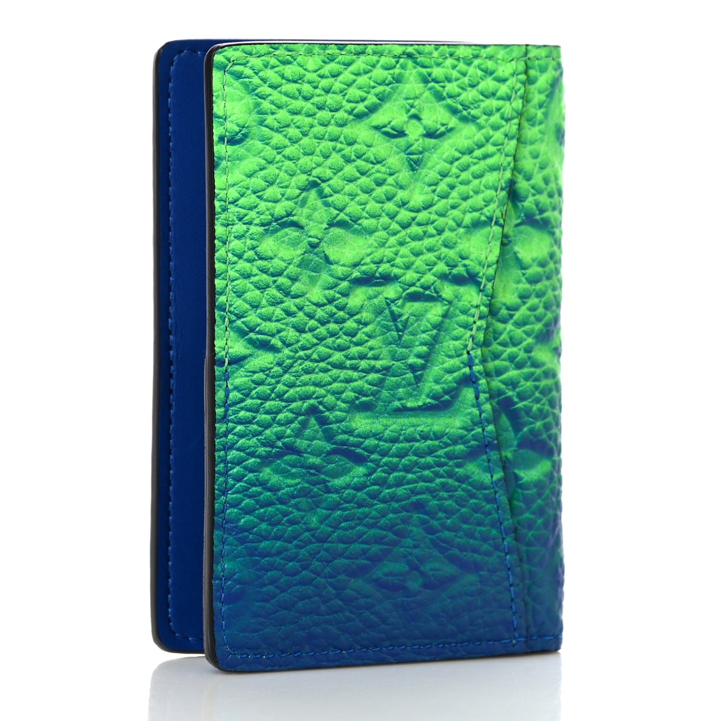 Taurillon Illusion Pocket Organizer Bleu Vert