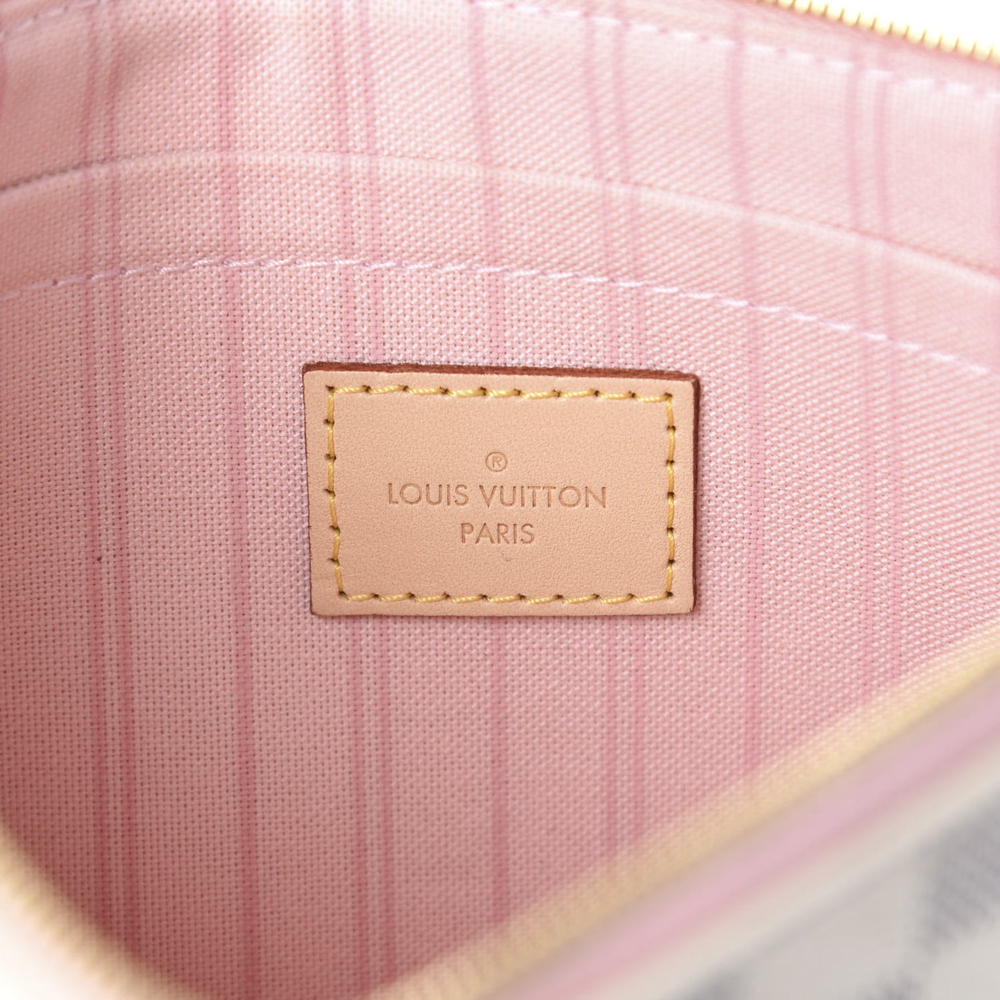 Damier Azur Neverfull MM GM Pochette Rose Ballerine