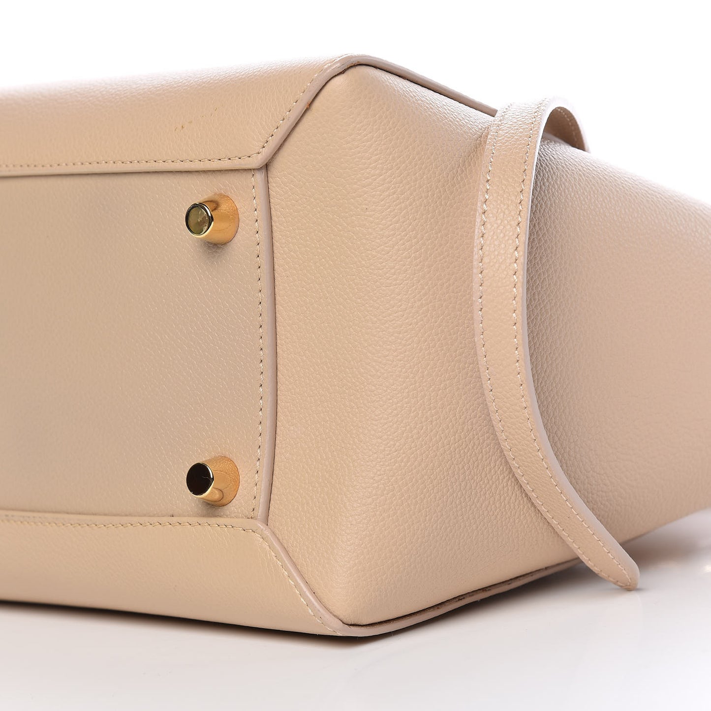 Grained Calfskin Mini Belt Bag Light Taupe