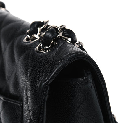 Chanel Caviar Quilted Jumbo Single Flap Black 9 of 9