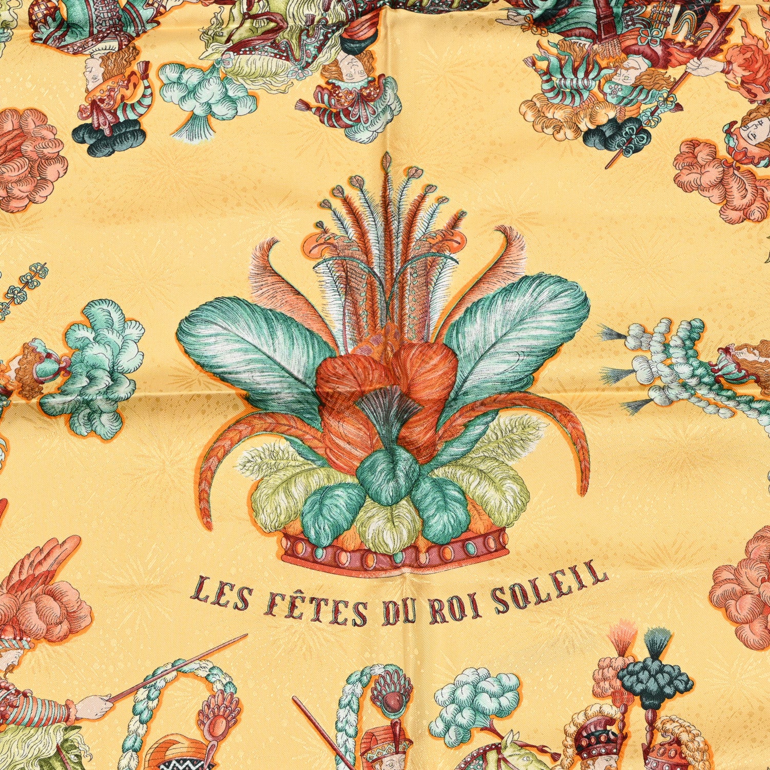 Hermes Silk Les Fetes du Roi Soleil Scarf 90 5 of 5
