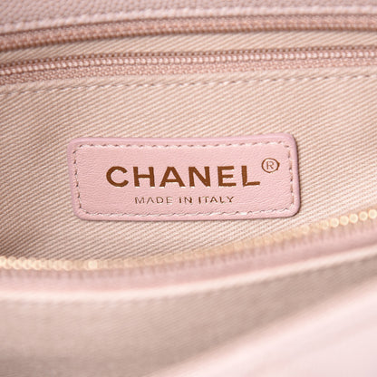 Chanel Caviar Quilted Small Coco Handle Flap Light Beige 8 of 10