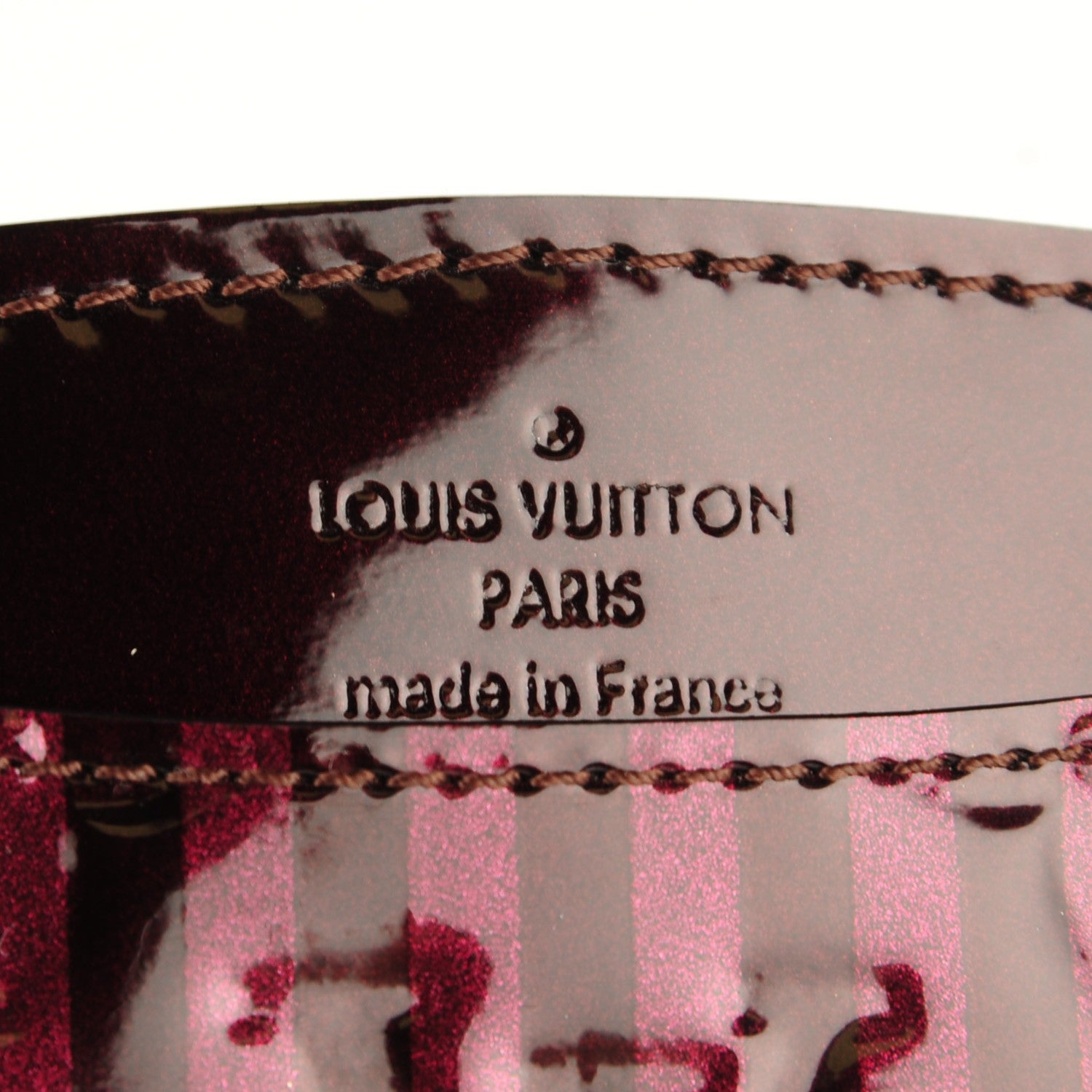 Louis Vuitton Vernis Rayures Mirror Case Amarante 5 of 6