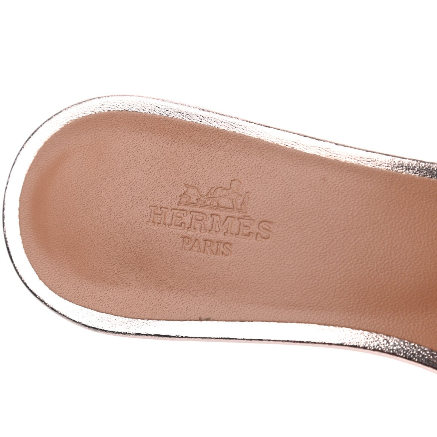 Metallic Nappa Oasis Sandals 36.5 Rose Dore